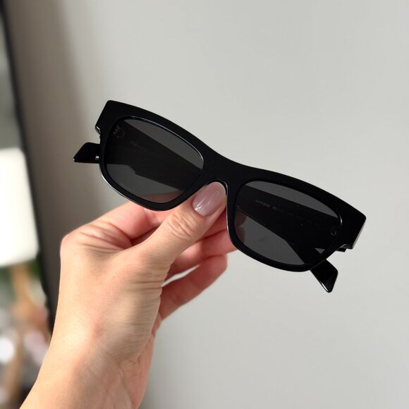 Prada Women Sunglasses Black Square PRB09S 16K08Z NEW AUTHENTIC - Picture 2 of 13